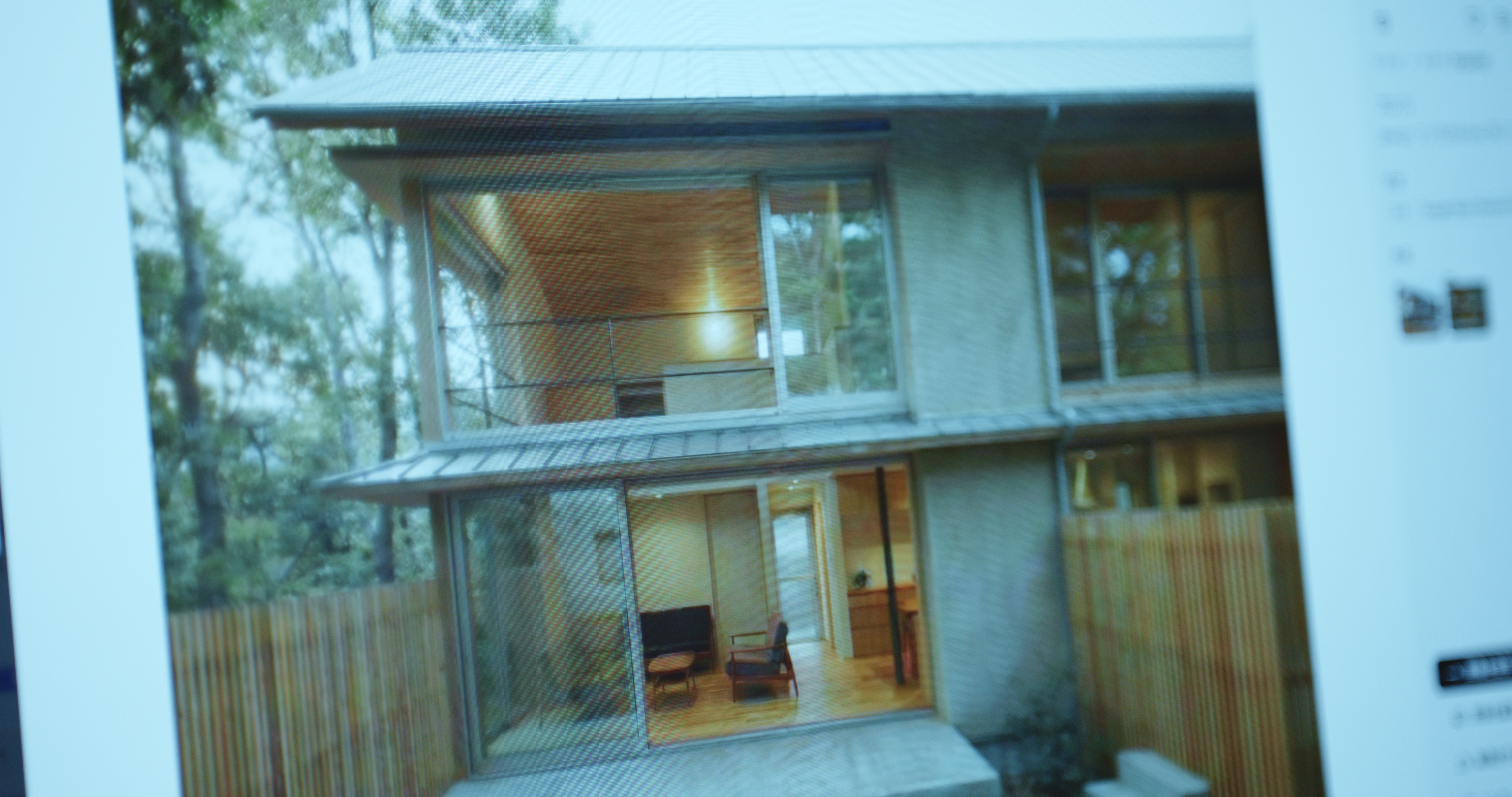 シンプルで端正な住宅の外観