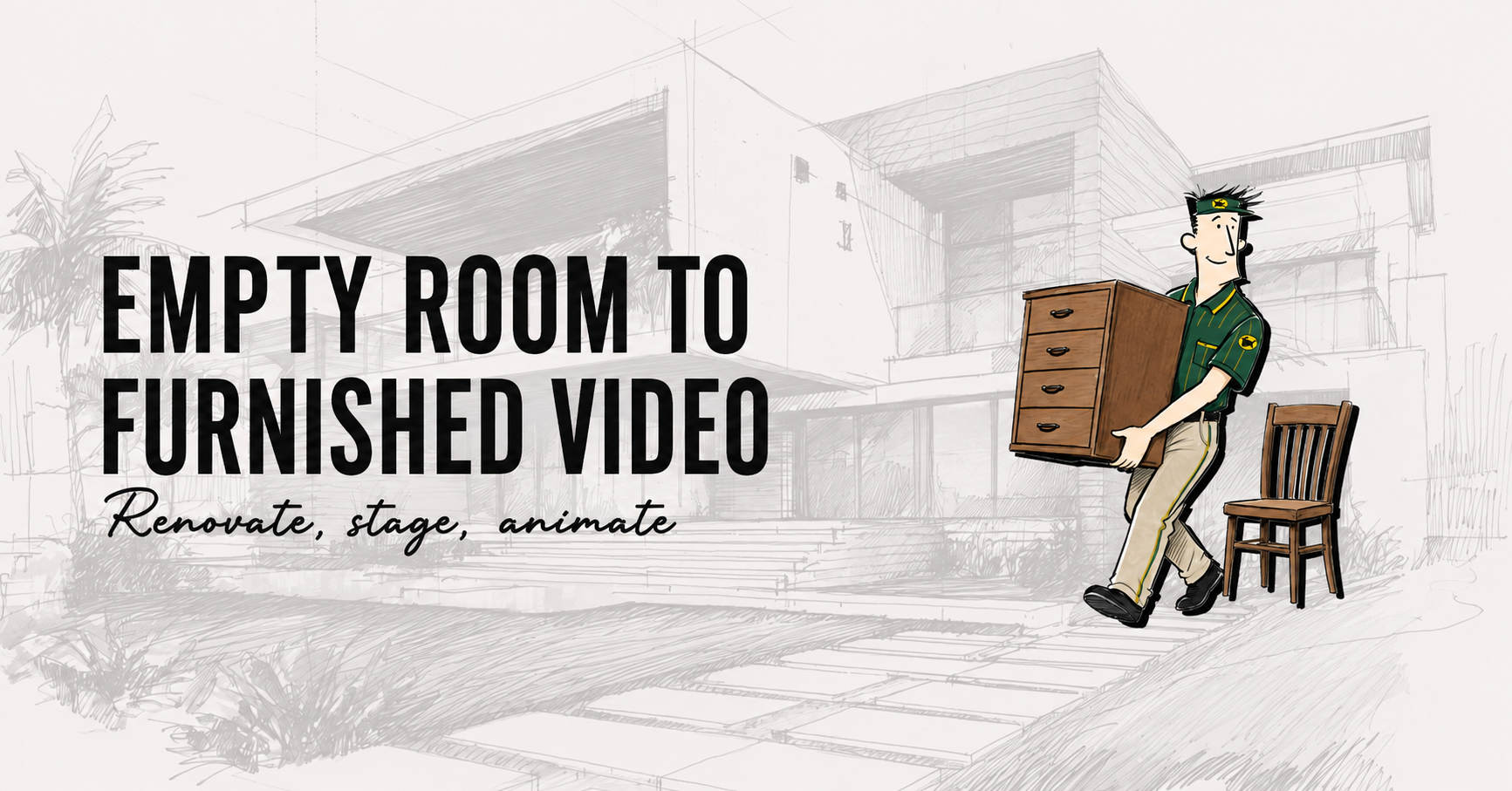 Empty Room to Furnished Video section thumbnail